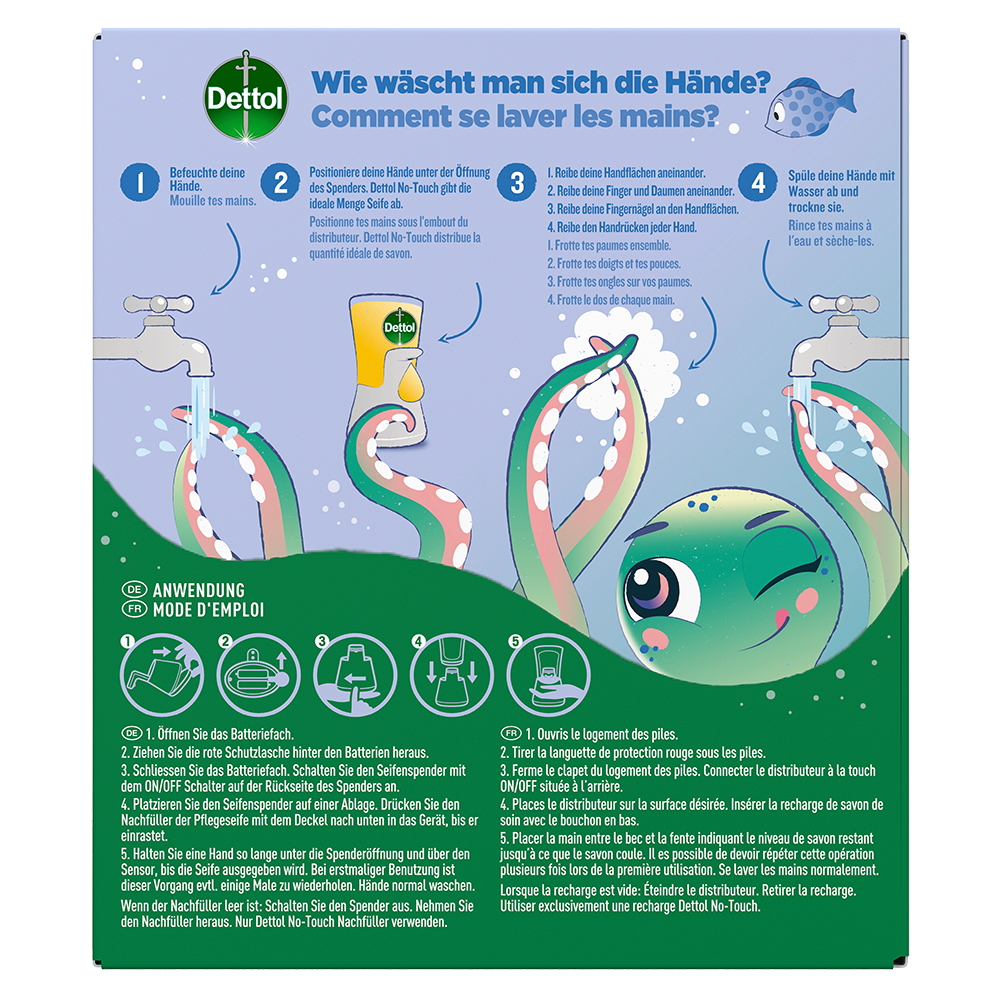 Bild: Dettol No-Touch automatischer Seifenspender Spaßmacher Kids