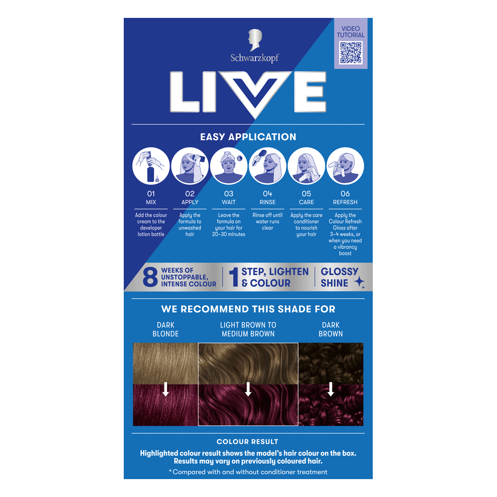 Bild: Schwarzkopf Live Intense Colour L76 Ultra Violett