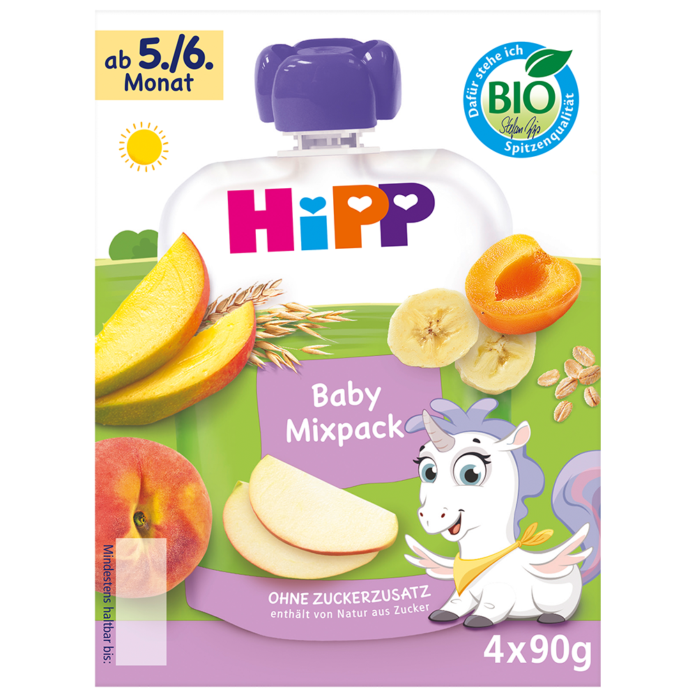 Bild: HiPP Quetschie Baby Mixpack