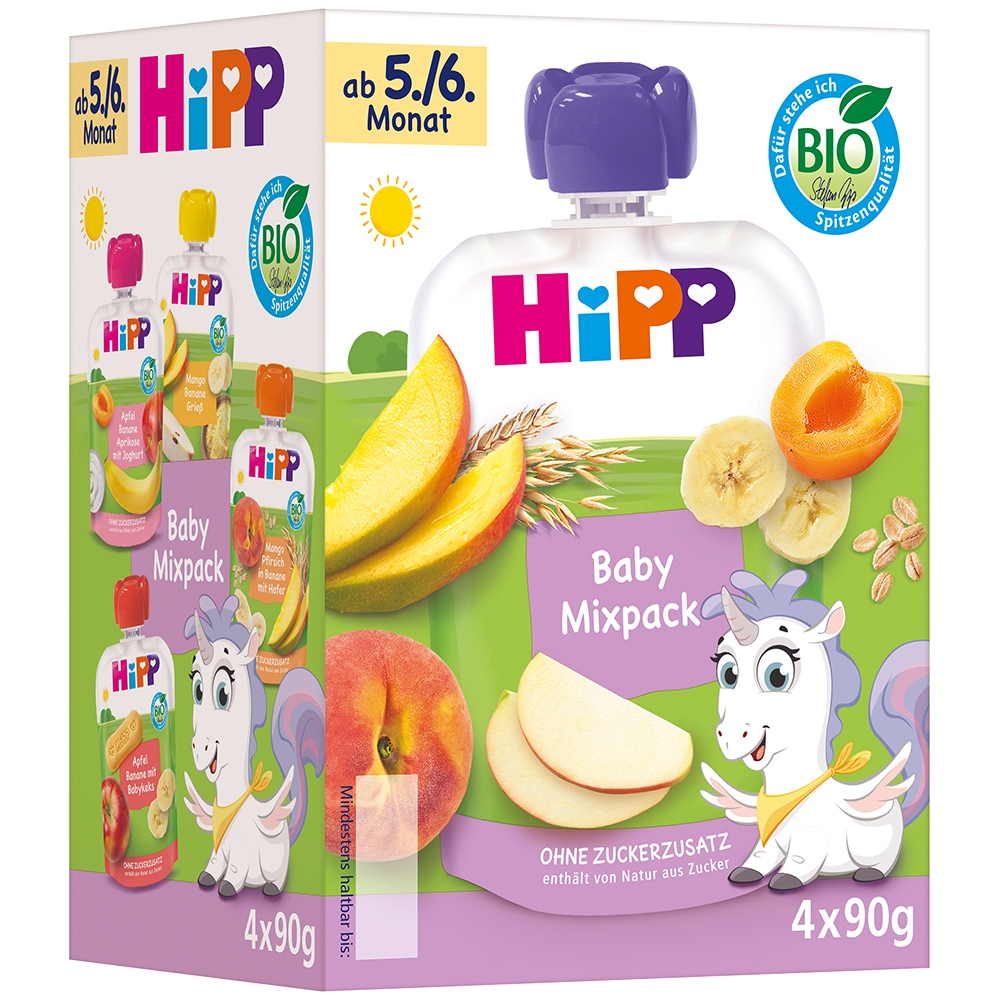 Bild: HiPP Quetschie Baby Mixpack