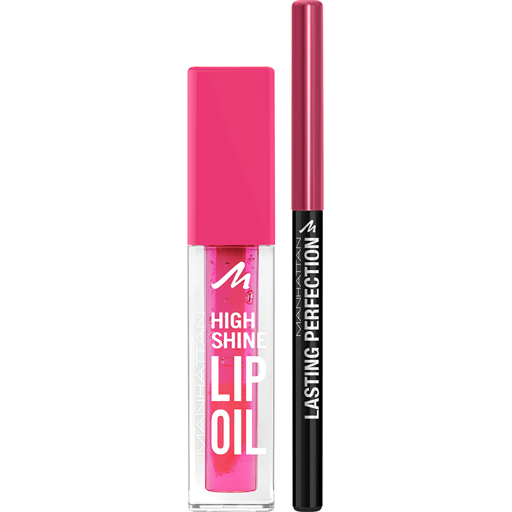 Bild: MANHATTAN High Shine Lip Oil + Lasting Perfection Lipliner Lip Oil 003 + Lipliner 70
