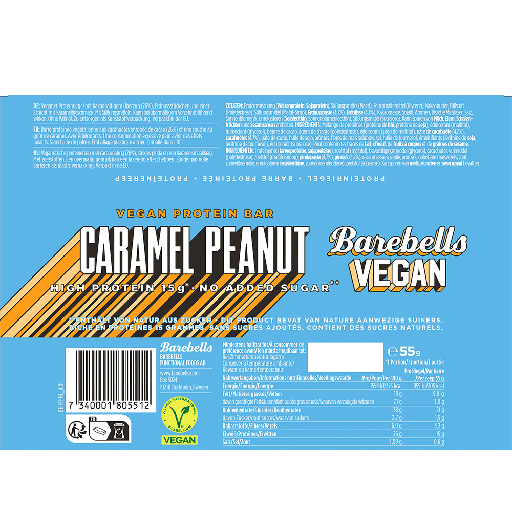 Bild: Barebells Protein Riegel Caramel Peanut