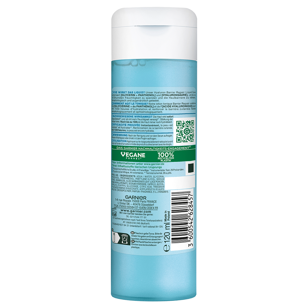 Bild: GARNIER Hyaluron Barrier Repair Liquid Care 