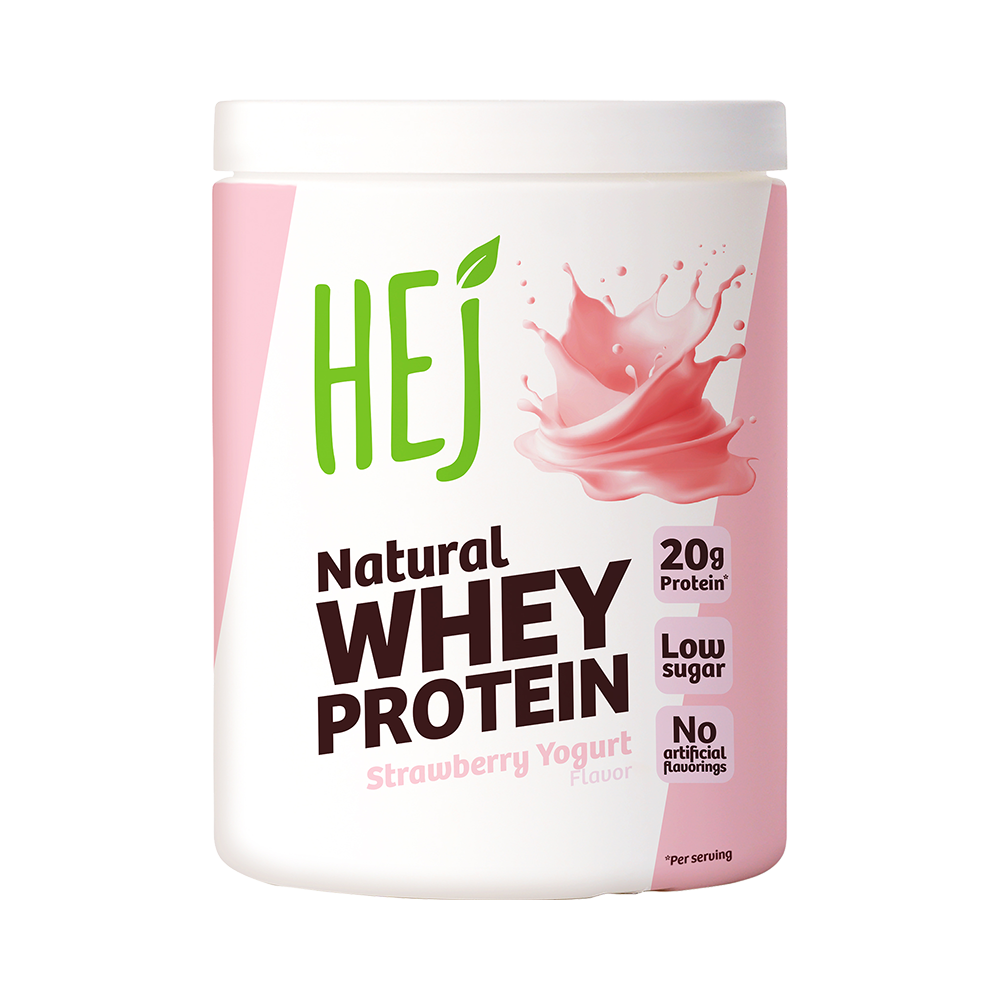 Bild: HEJ Natural Whey Protein Strawberry Yogurt Flavor 