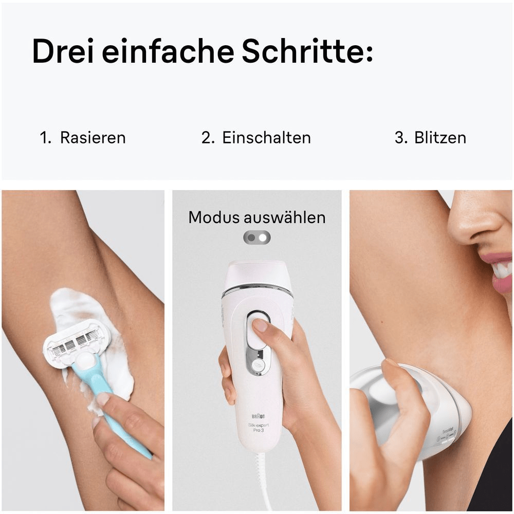 Bild: Braun IPL Silk·expert Pro 3, Haarentfernung für zuhause, PL3122