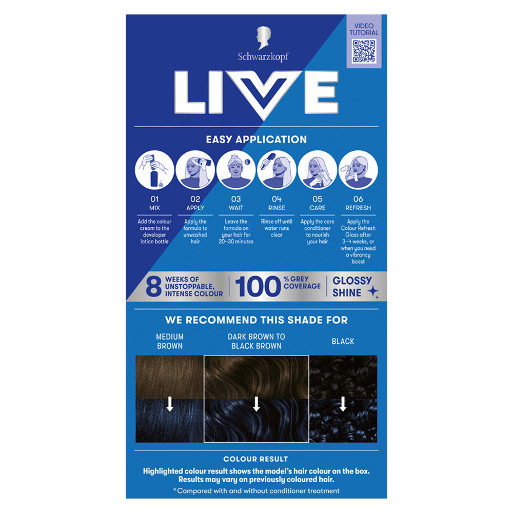 Bild: Schwarzkopf Live Intense Colour 090 Cosmic Blue 