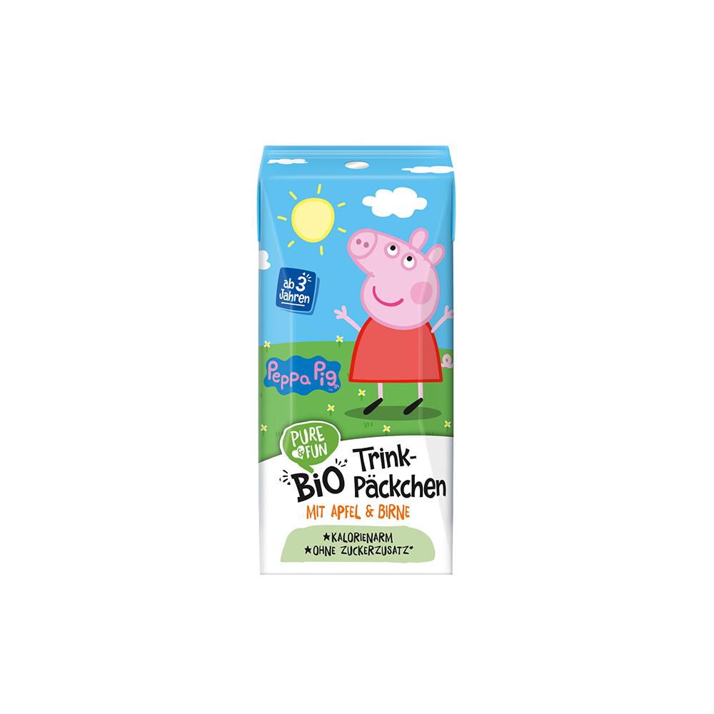 Bild: Pure & Fun Trinkpäckchen 3er Pack Peppa