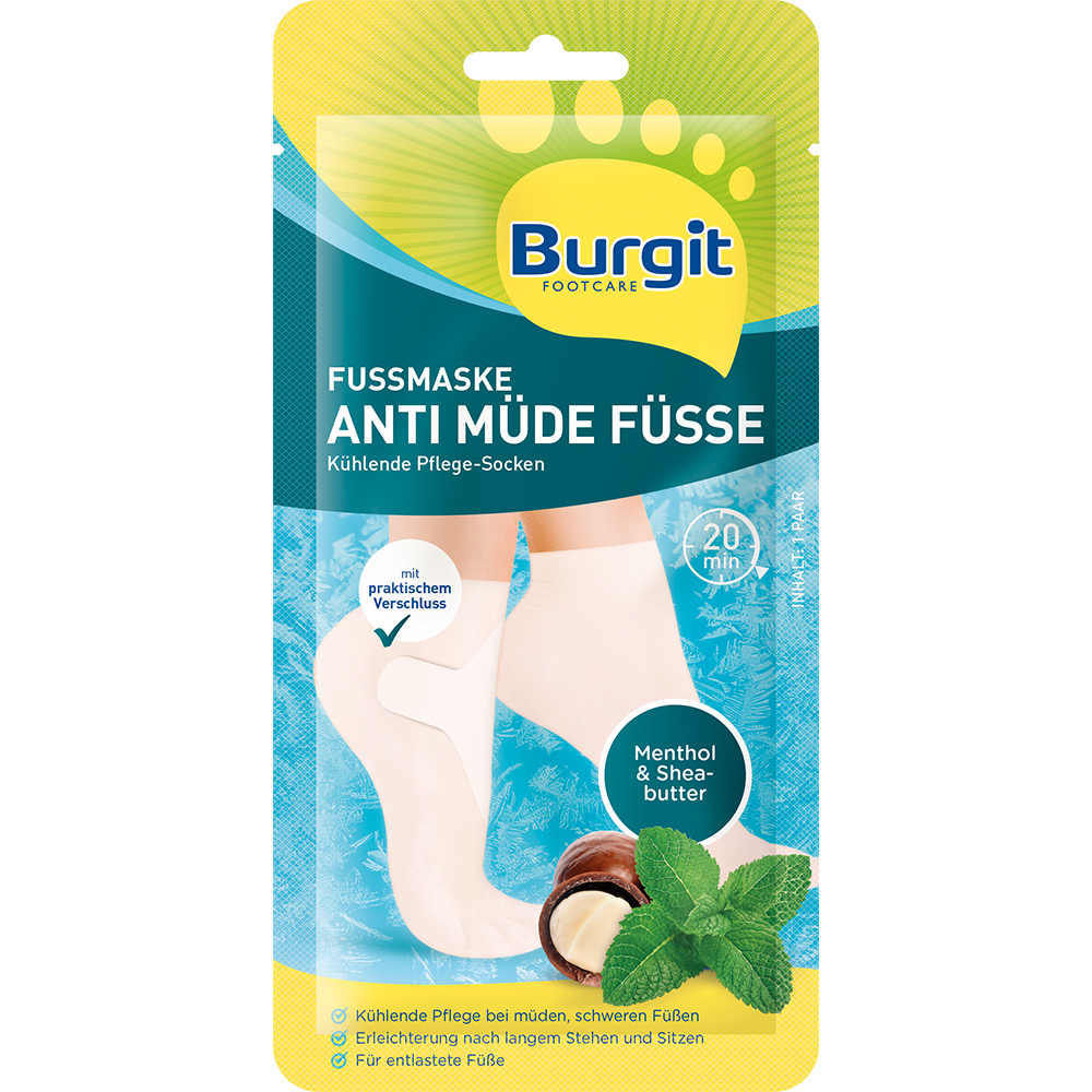 Bild: Burgit Footcare Fußmaske Anti Müde Füsse