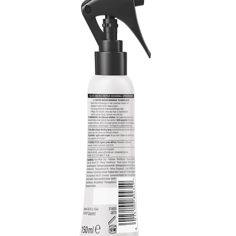 Bild: Schwarzkopf GLISS Total Repair Micro Repair Bonding Sprühkur