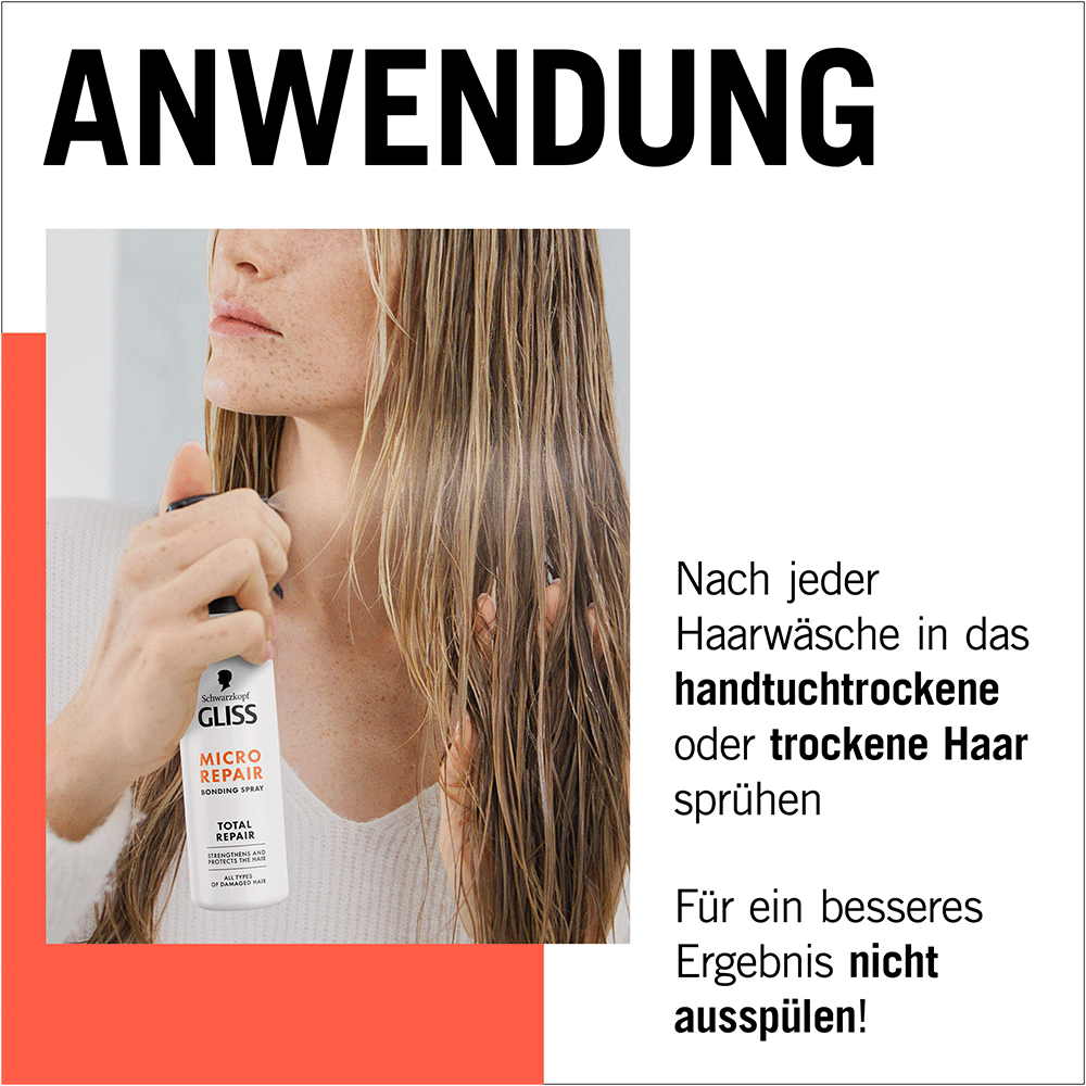 Bild: Schwarzkopf GLISS Total Repair Micro Repair Bonding Sprühkur