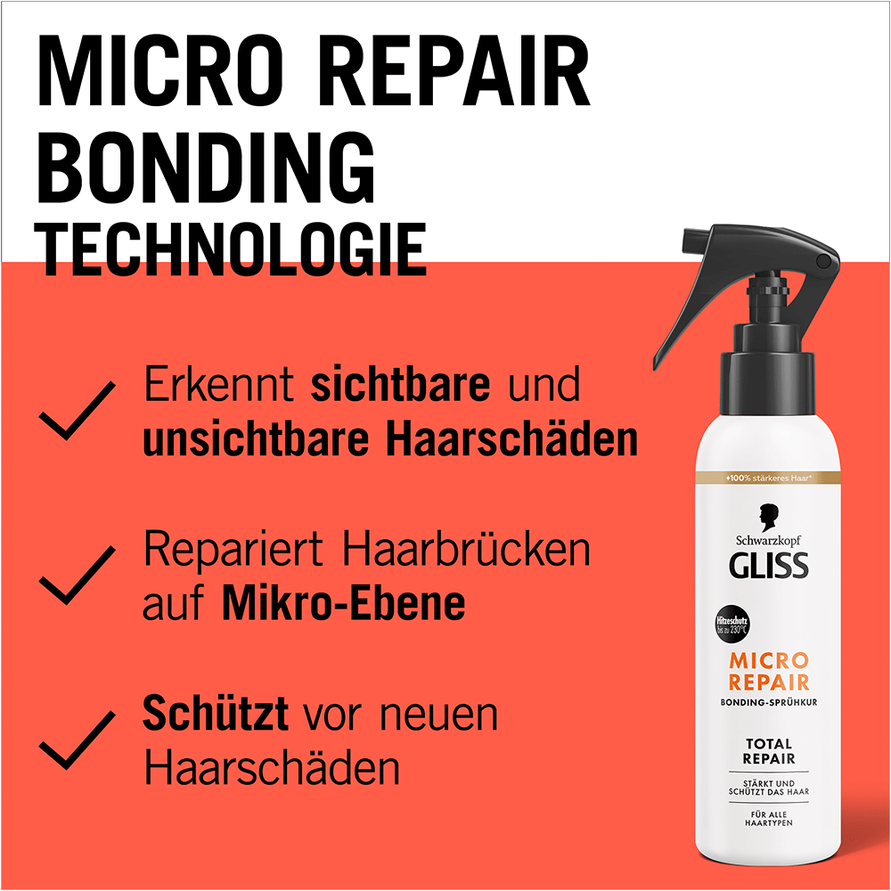 Bild: Schwarzkopf GLISS Total Repair Micro Repair Bonding Sprühkur