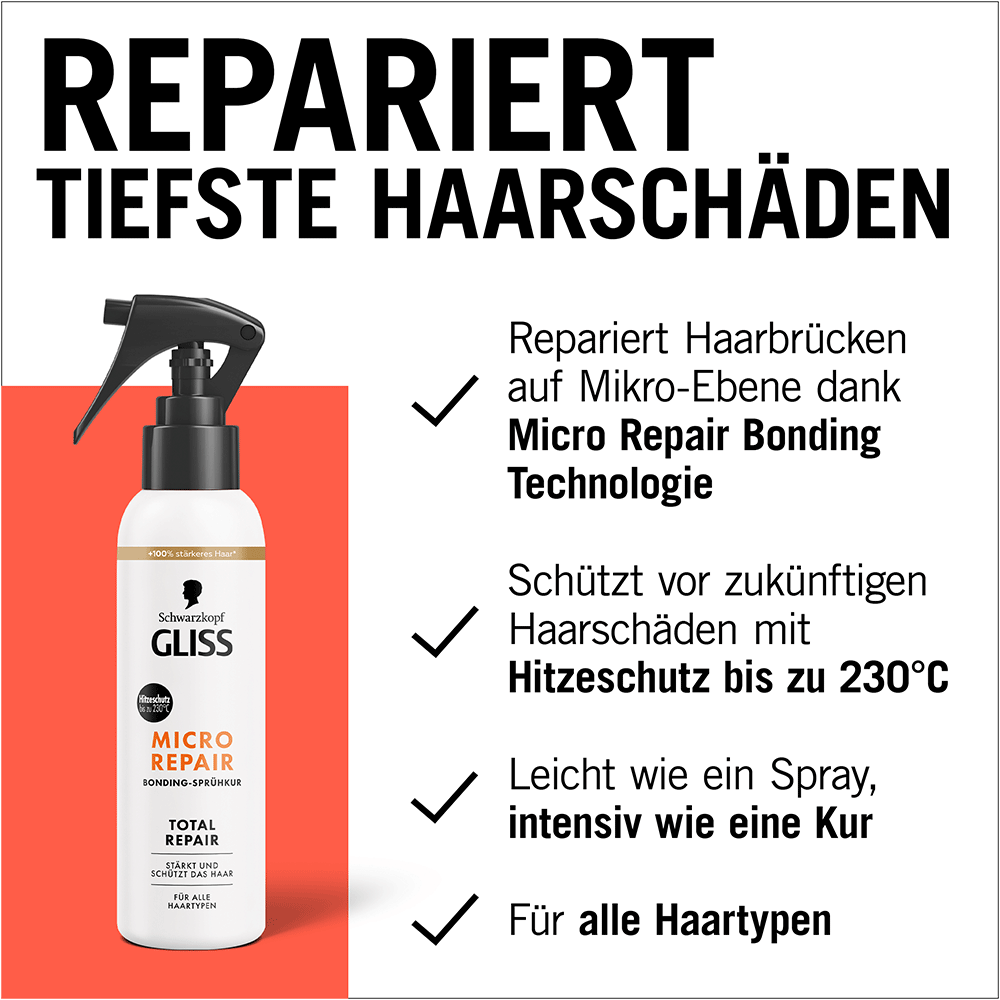Bild: Schwarzkopf GLISS Total Repair Micro Repair Bonding Sprühkur