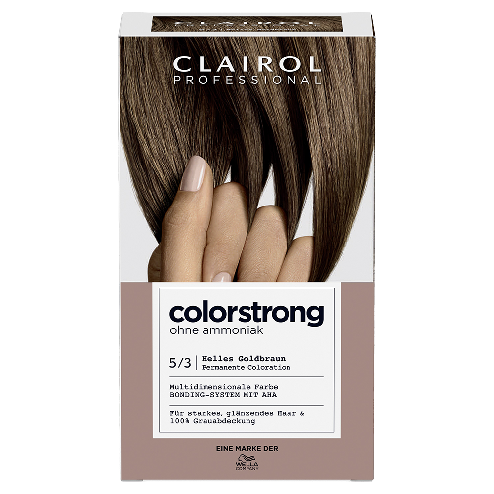 Bild: Clairol Professional Colorstrong Permanente Coloration Helles Goldbraun Helles Goldbraun