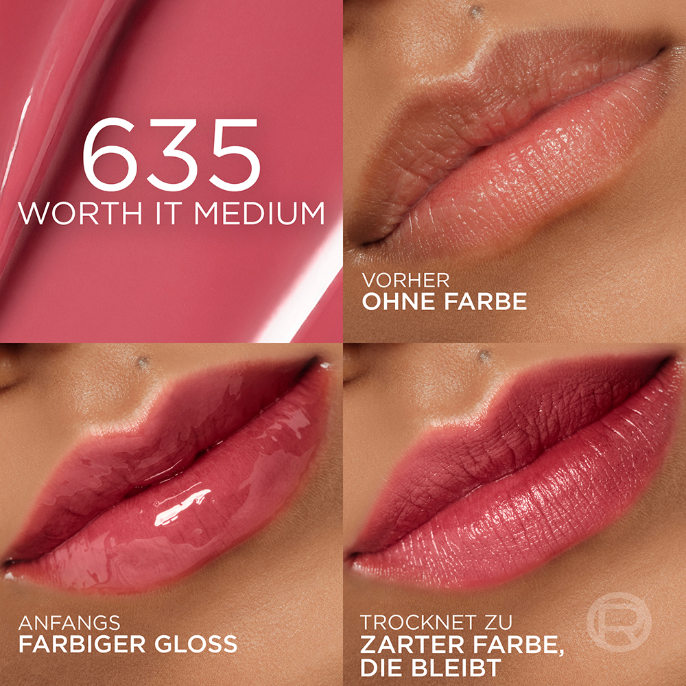 Bild: L'ORÉAL PARIS Hyaluron Tint Lip Stain Serum Worth It Medium 635
