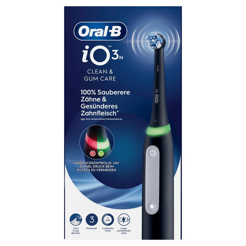 Bild: Oral-B iO 3 Elektrische Zahnbürste, Matt Black
