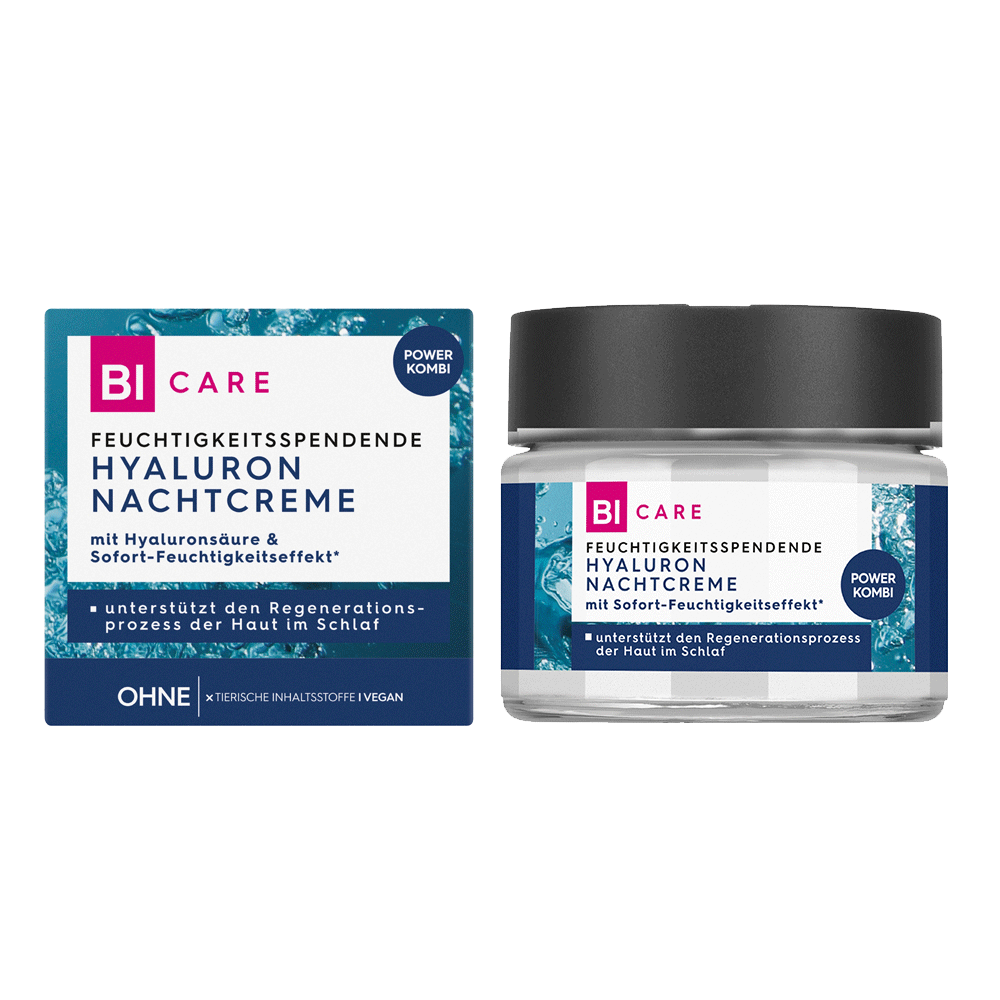 Bild: BI CARE Hyaluron Nachtcreme 