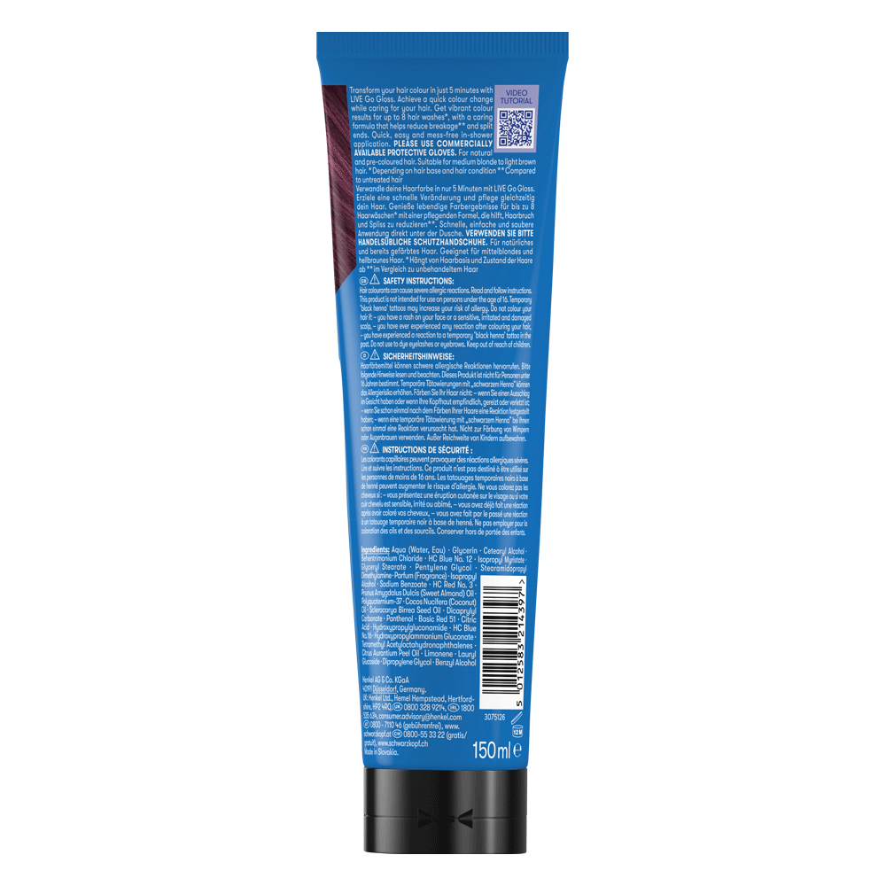 Bild: Schwarzkopf Live Go Gloss Cherry Cola Red 