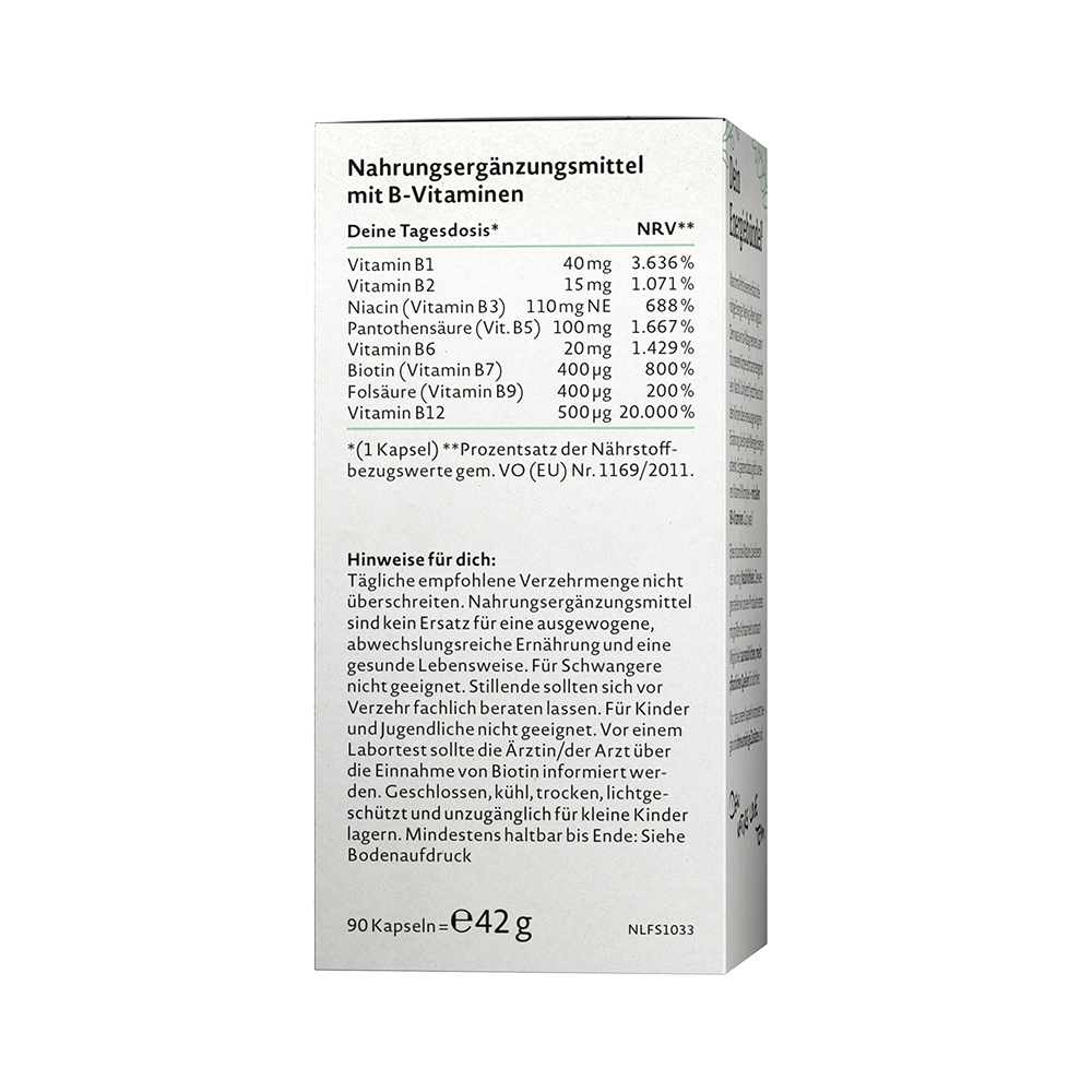 Bild: NATURE LOVE Vitamin B Komplex 