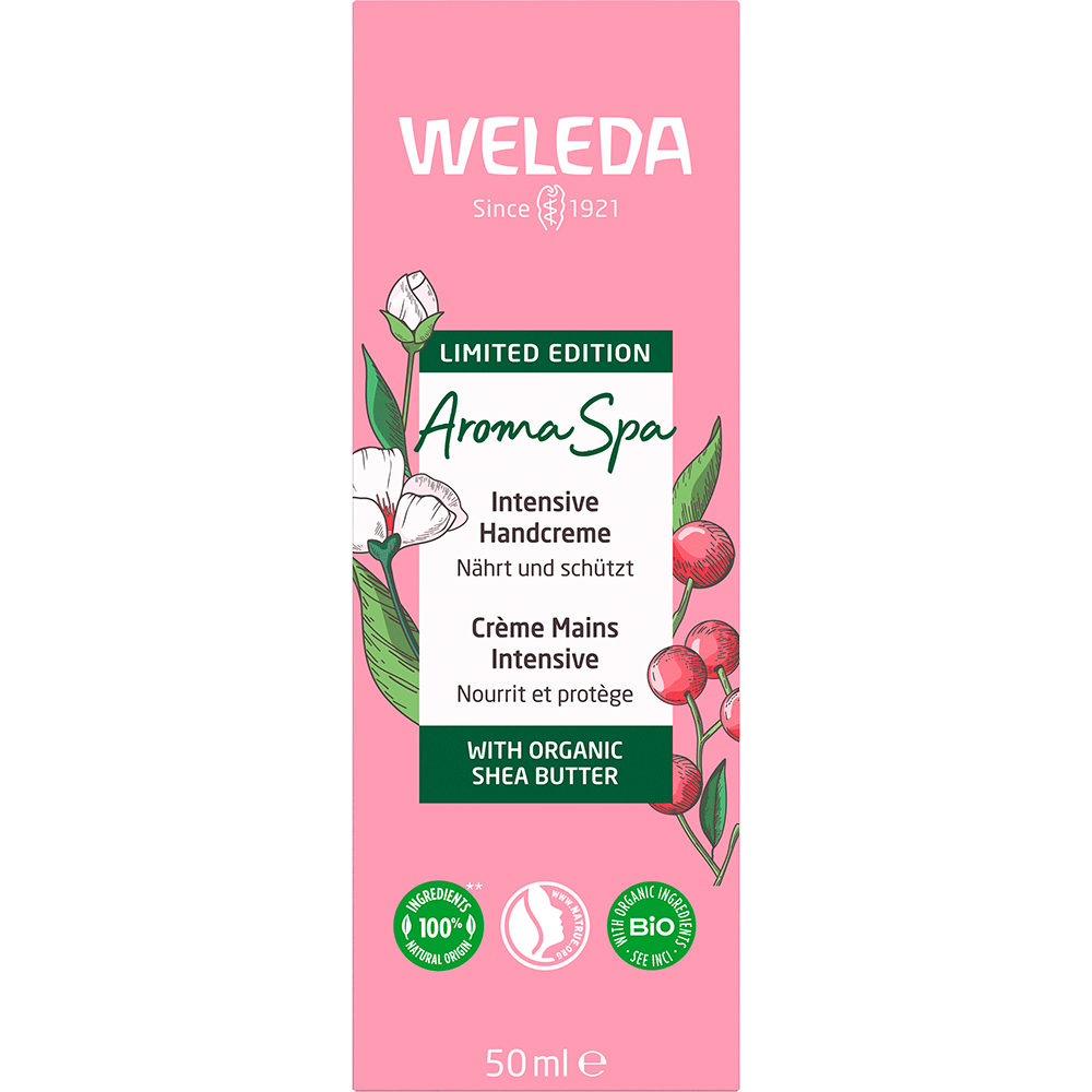 Bild: WELEDA Aroma Spa Intensive Handcreme Limited Edition 
