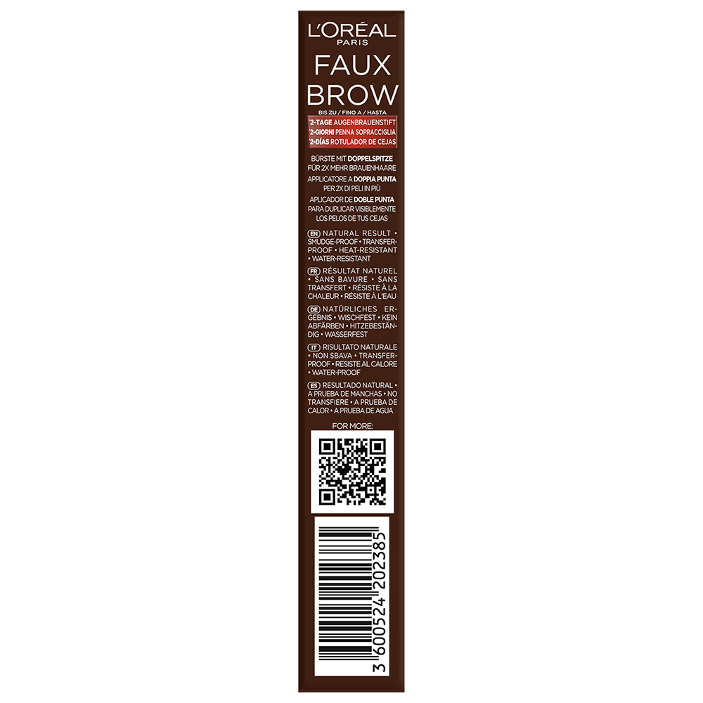 Bild: L'ORÉAL PARIS Infaillible Faux Brow Augenbrauenstift Dark Brunette
