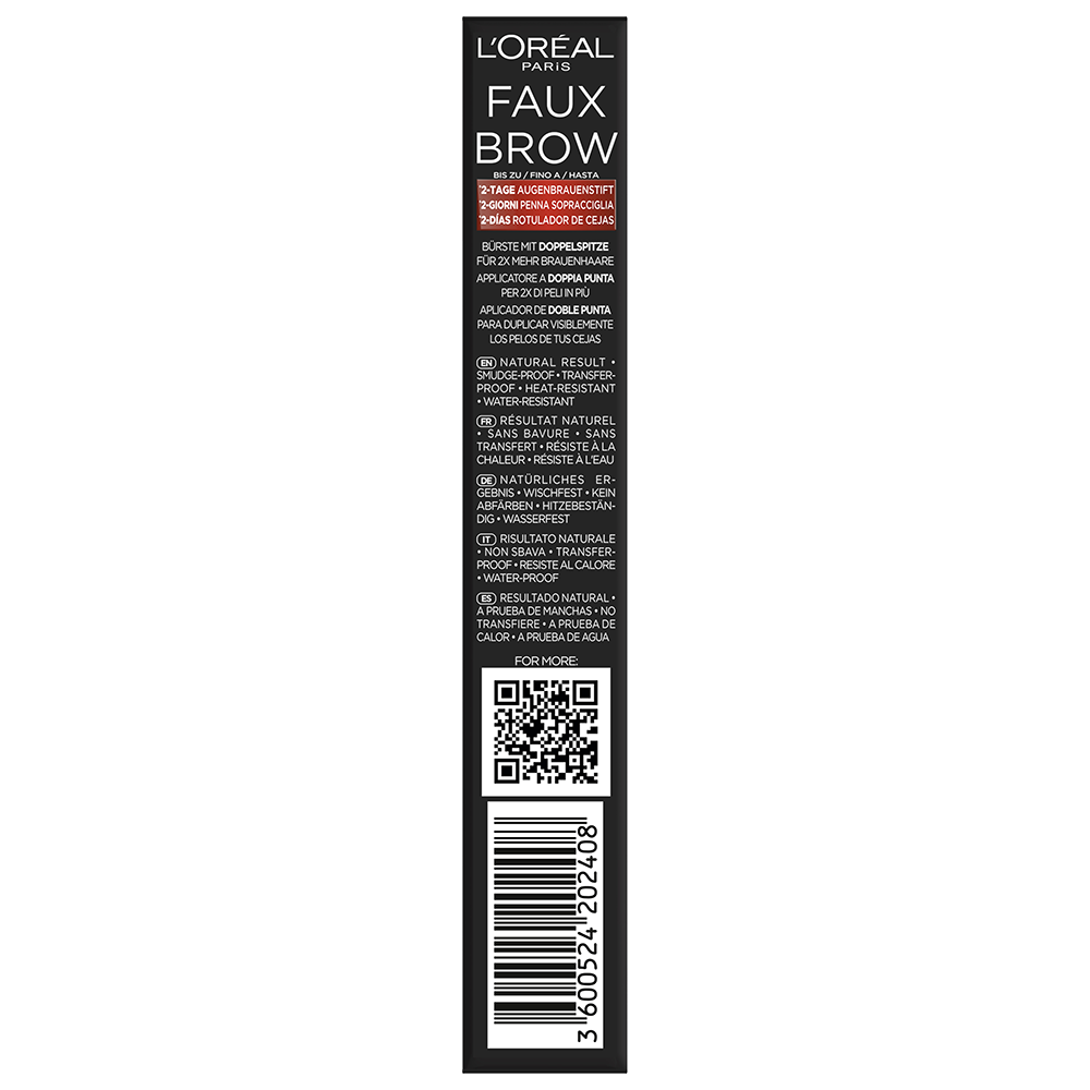 Bild: L'ORÉAL PARIS Infaillible Faux Brow Augenbrauenstift Soft Black