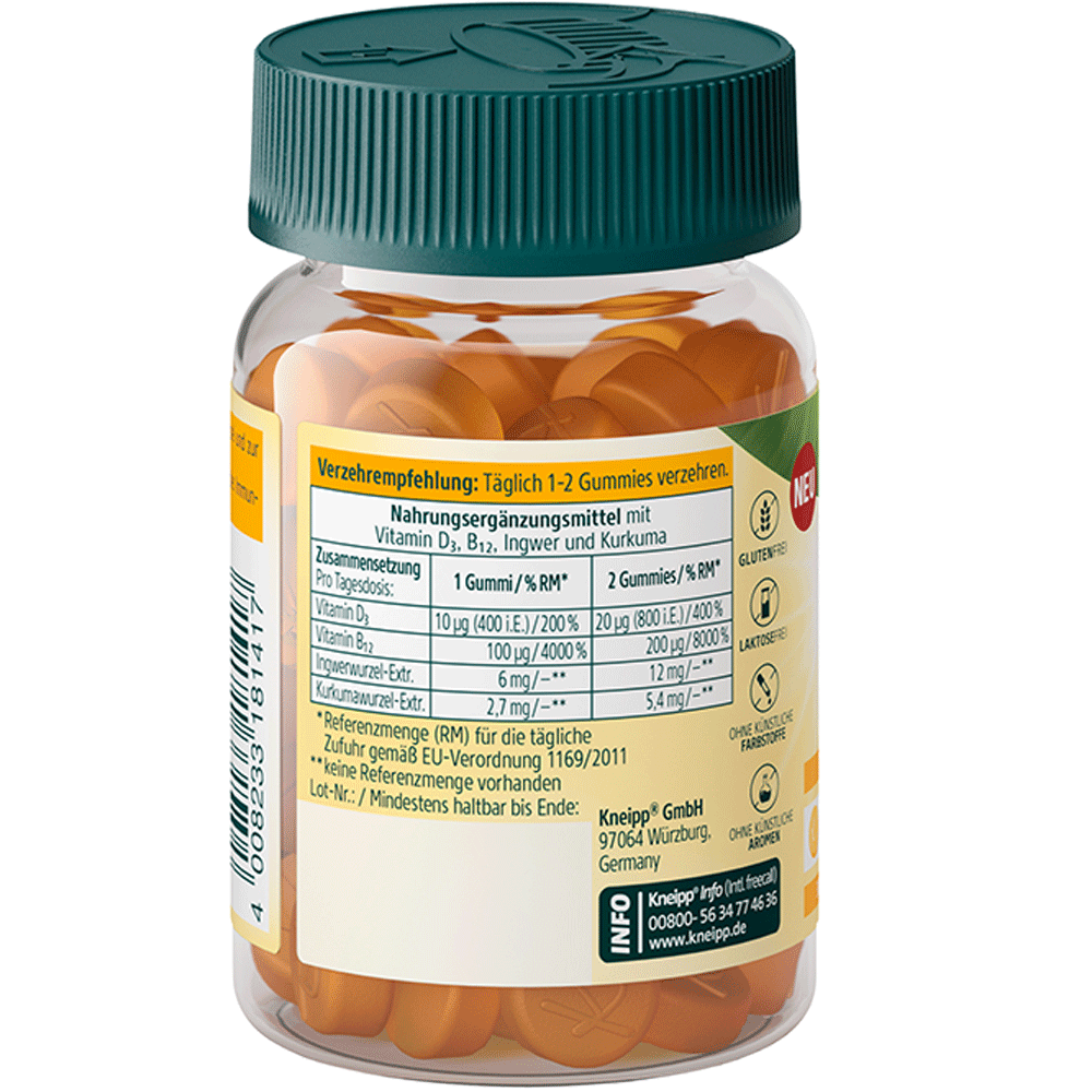 Bild: Kneipp D3 + B12 Vitamine für Energie