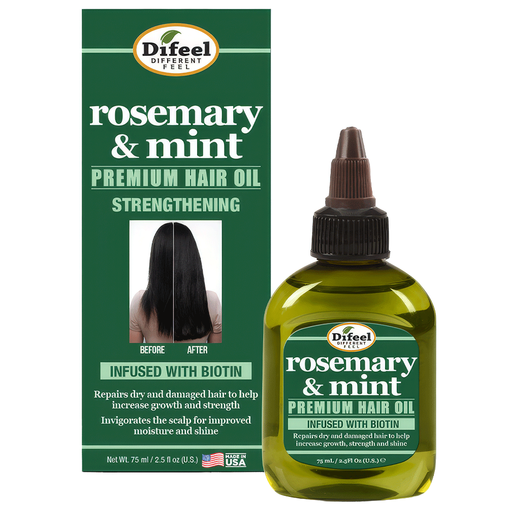 Bild: Difeel Premium Haar Öl Strenghtening Rosemary and Mint 