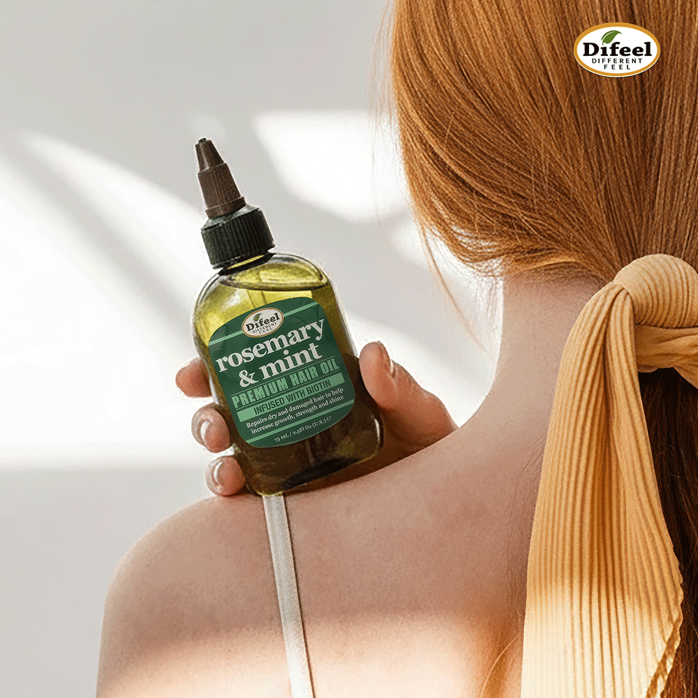 Bild: Difeel Premium Haar Öl Strenghtening Rosemary and Mint 