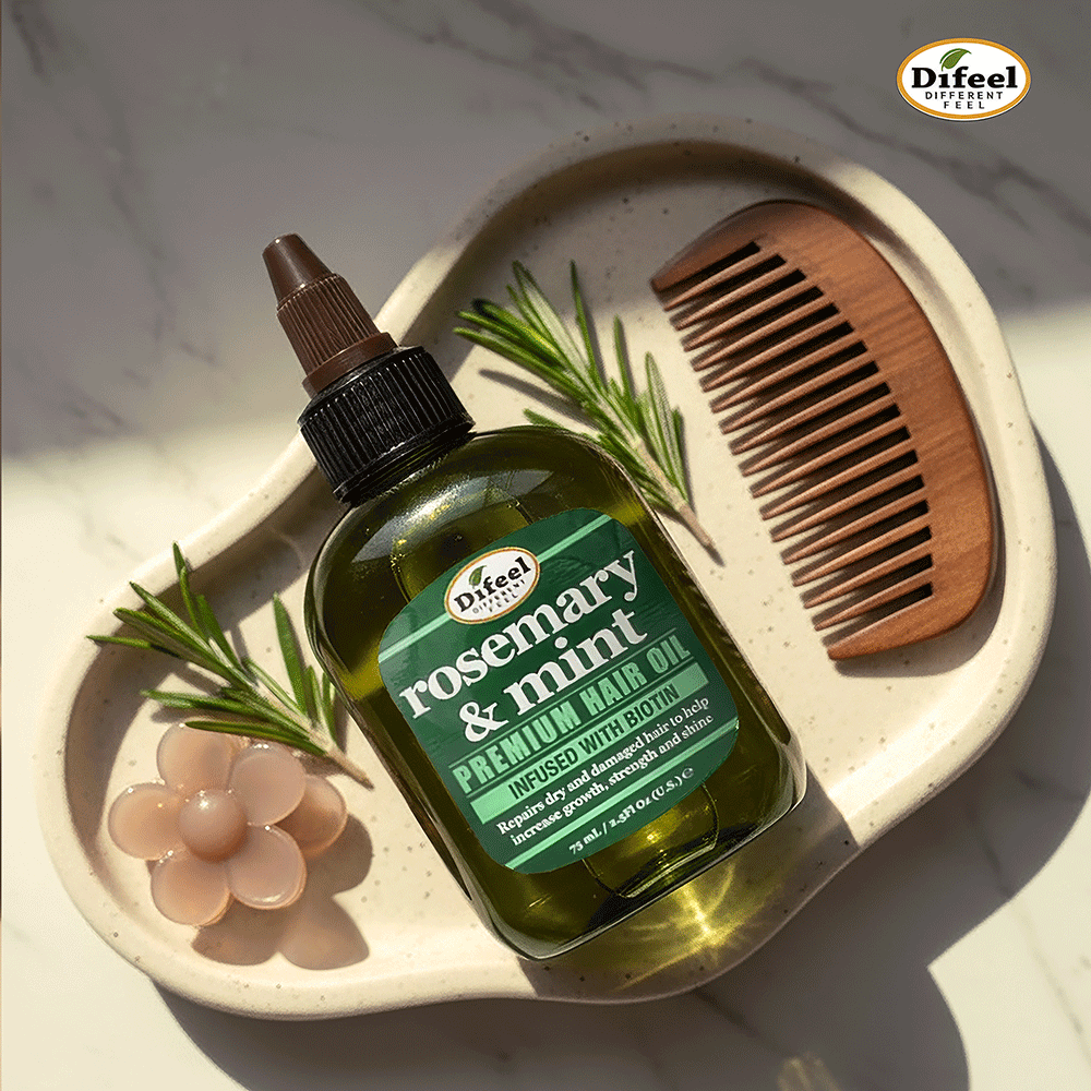 Bild: Difeel Premium Haar Öl Strenghtening Rosemary and Mint 