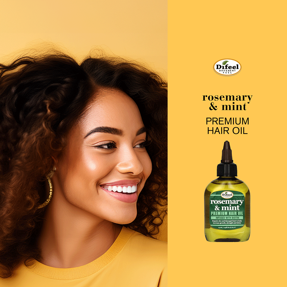 Bild: Difeel Premium Haar Öl Strenghtening Rosemary and Mint 