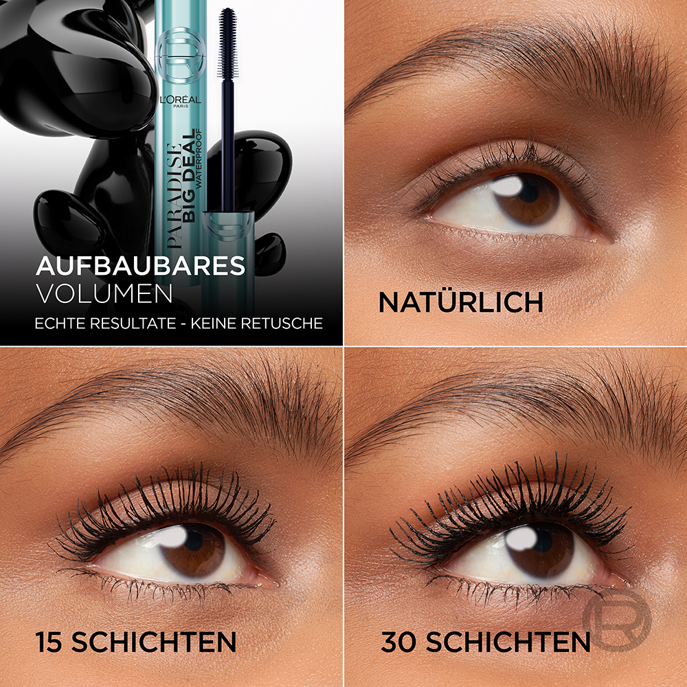 Bild: L'ORÉAL PARIS Paradise Big Deal Waterproof Mascara Schwarz