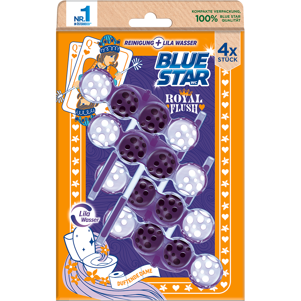 Bild: Blue Star Royal Flush WC-Steine Lila Wasser 