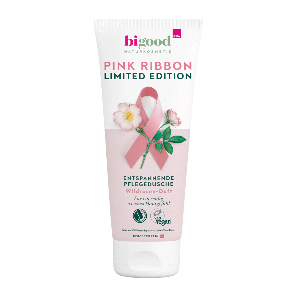 Bild: bi good Pflegedusche Wildrose Pink Ribbon