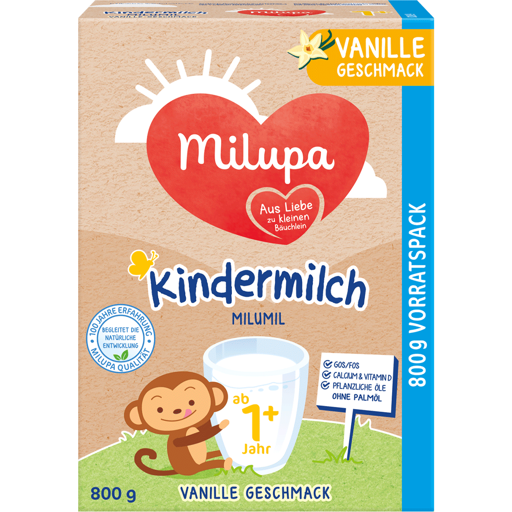 Bild: Milupa Milumil Kindermilch 1+ mit Vanillegeschmack