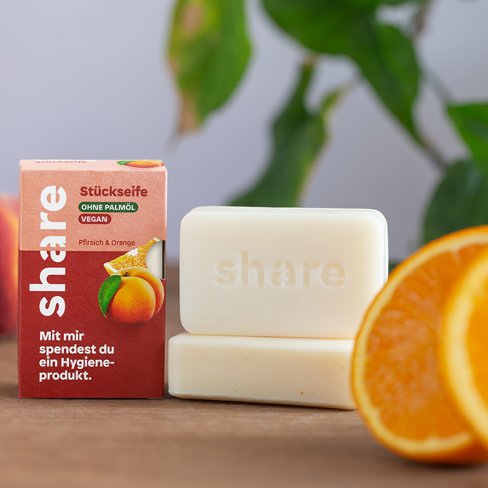 Bild: share Feste Seife Pfirsich & Orange