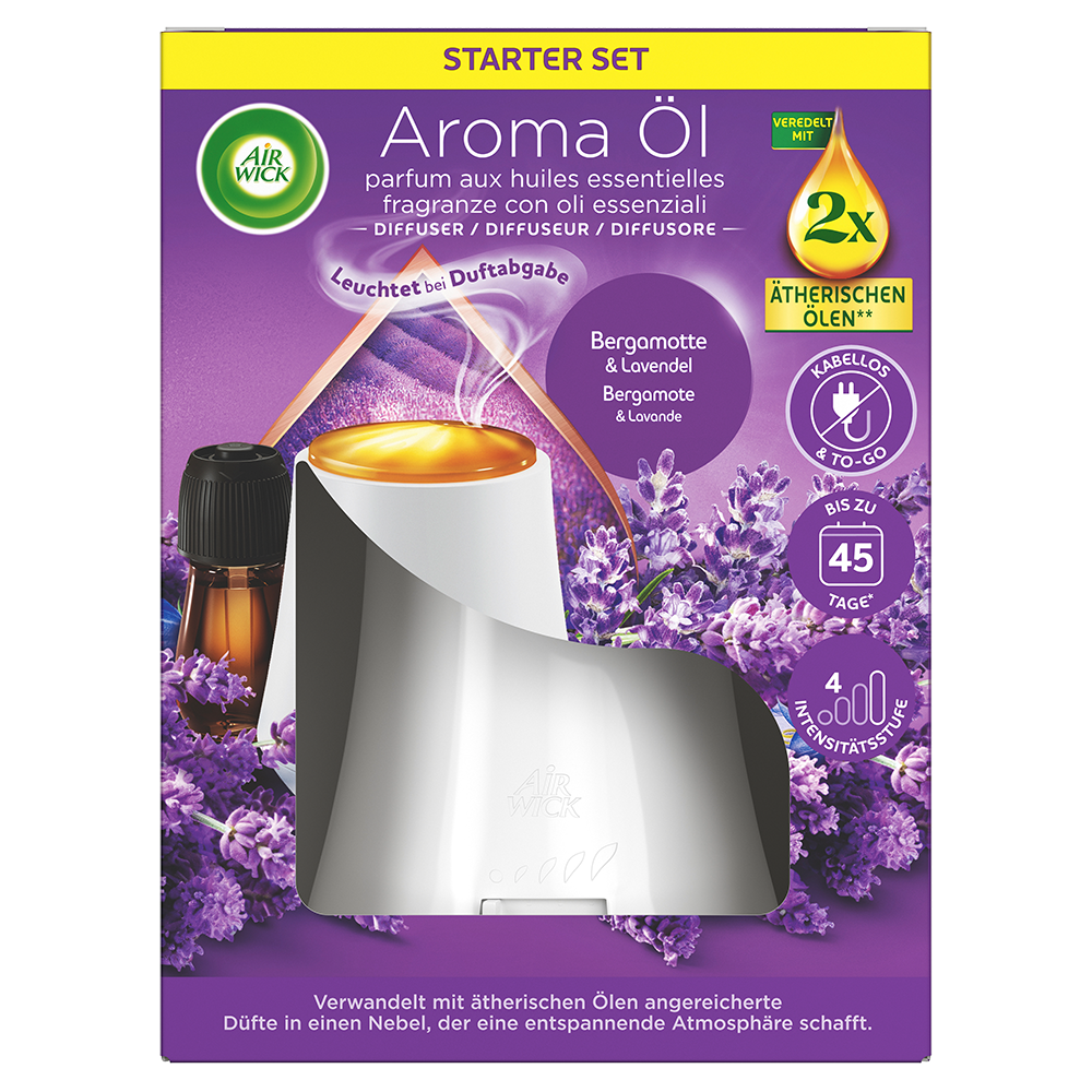 AIRWICK Aroma Öl Diffuser Starter Set Bergamotte und Lavendel online kaufen