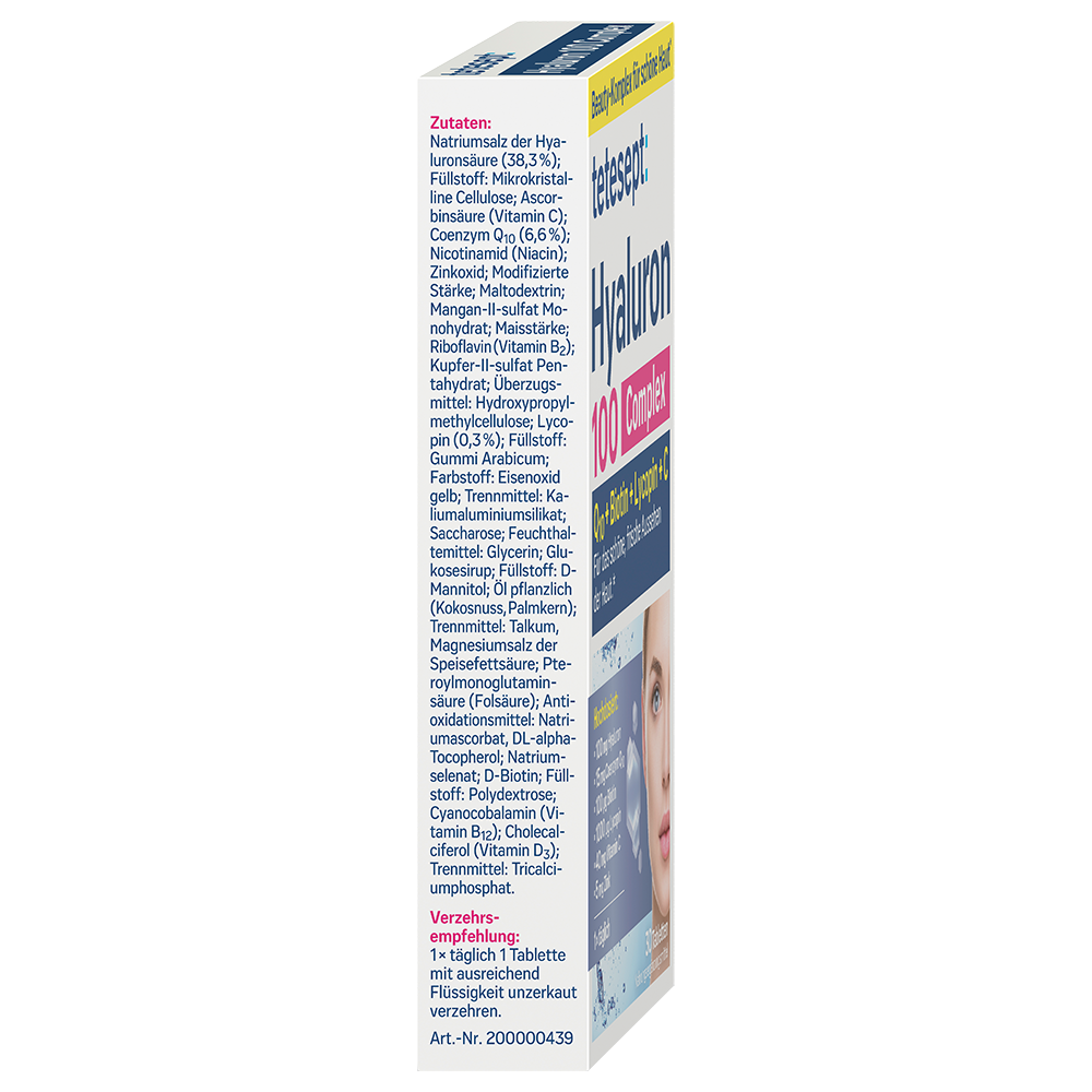 Bild: tetesept: Hyaluron 100 Complex