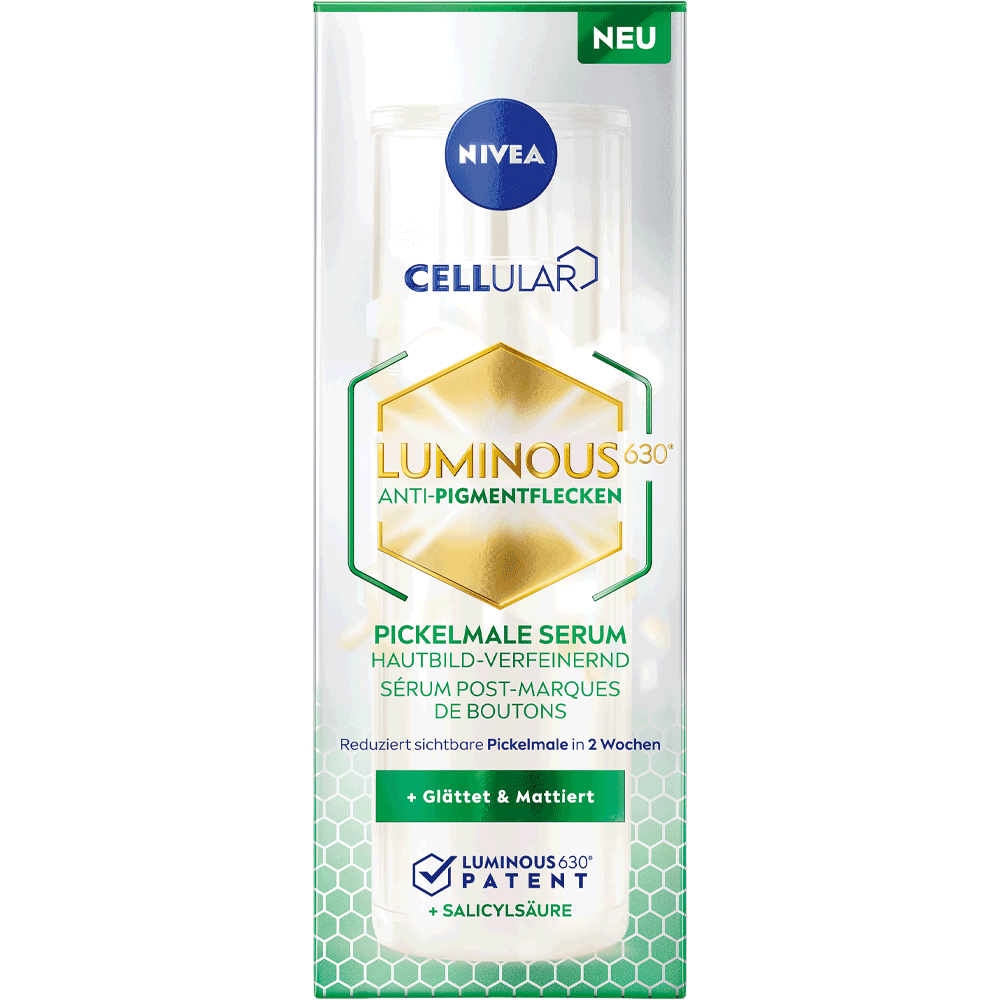 Bild: NIVEA Cellular Luminous 630° Anti-Pigmentflecken Pickelmale Serum