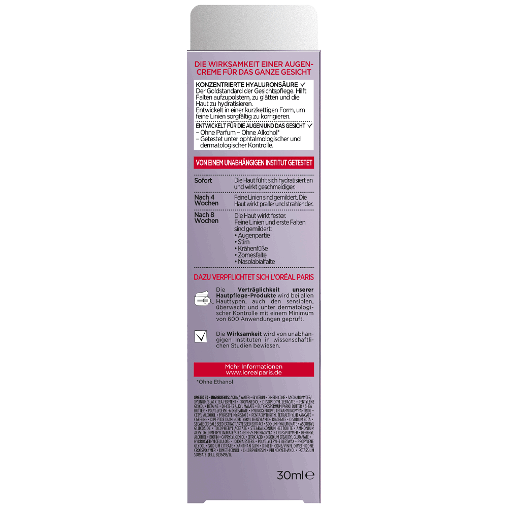 Bild: L'ORÉAL PARIS Revitalift Filler Augencreme