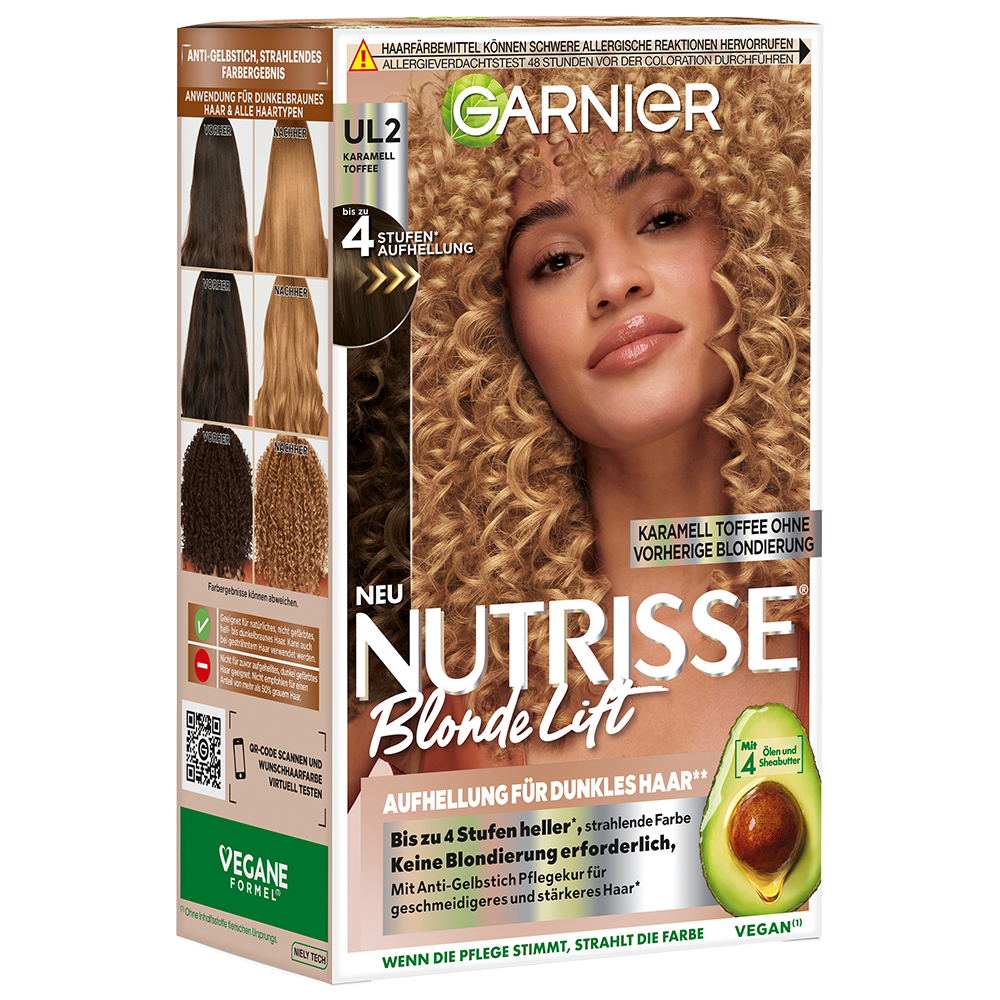 Bild: GARNIER Nutrisse Blonde Lift Karamell Toffee