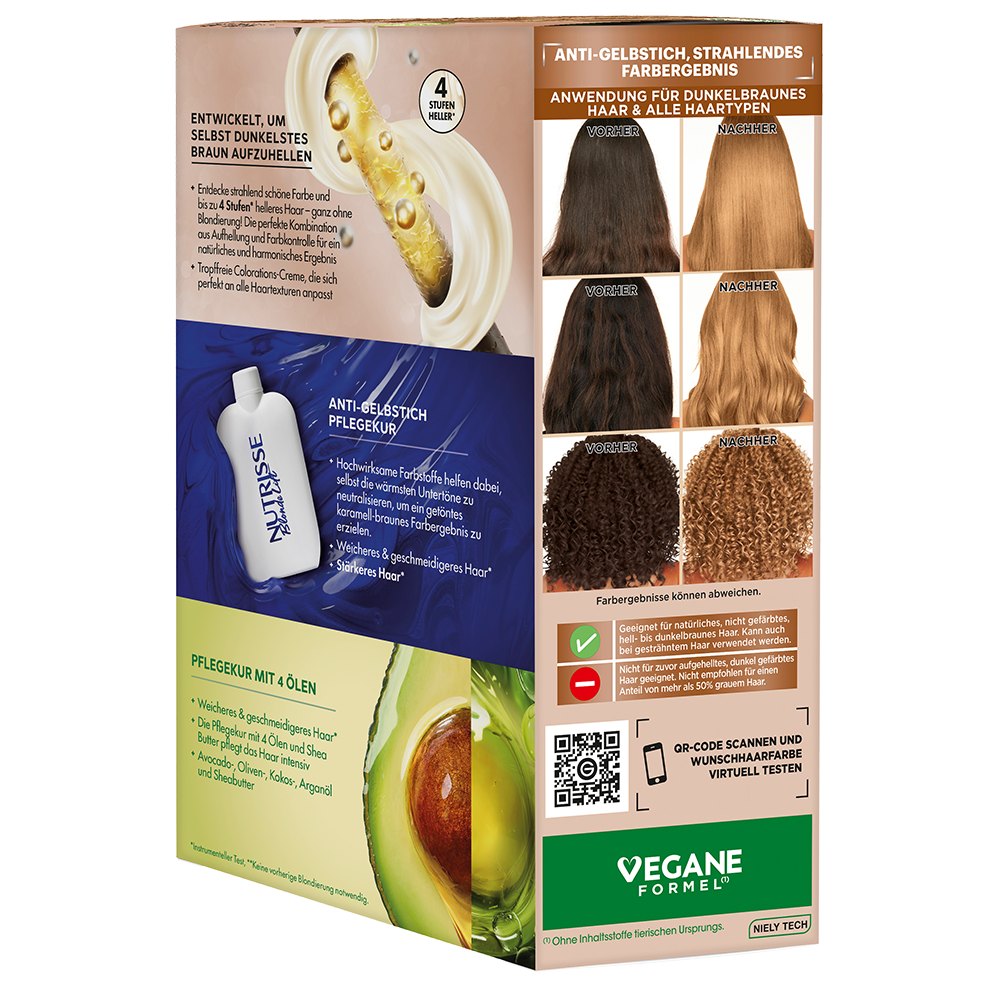 Bild: GARNIER Nutrisse Blonde Lift Karamell Toffee