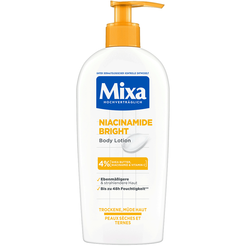Bild: Mixa Niacinamide Bright Body Lotion 