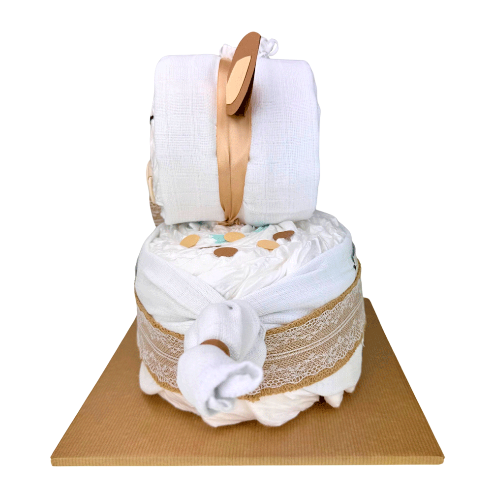Bild: BABYWELL Windeltorte Rehlein Vintage 