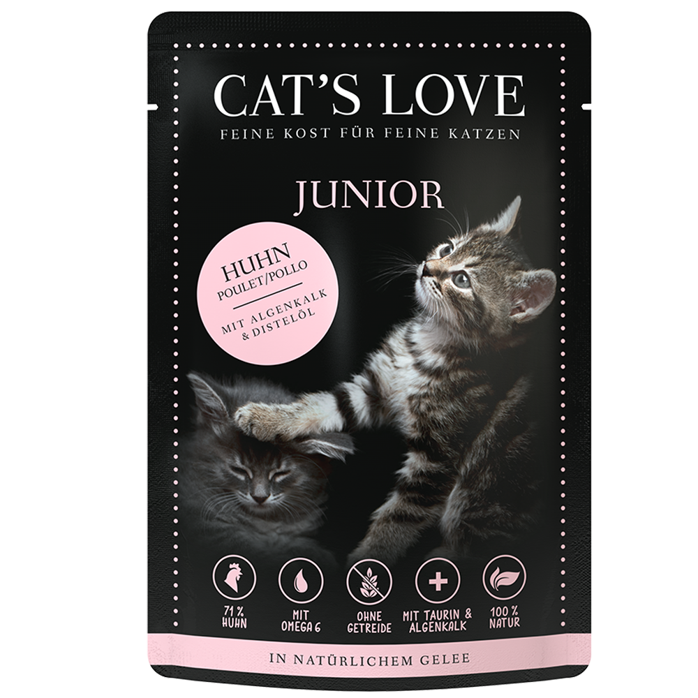 Bild: CAT'S LOVE Junior Huhn Katzenfutter