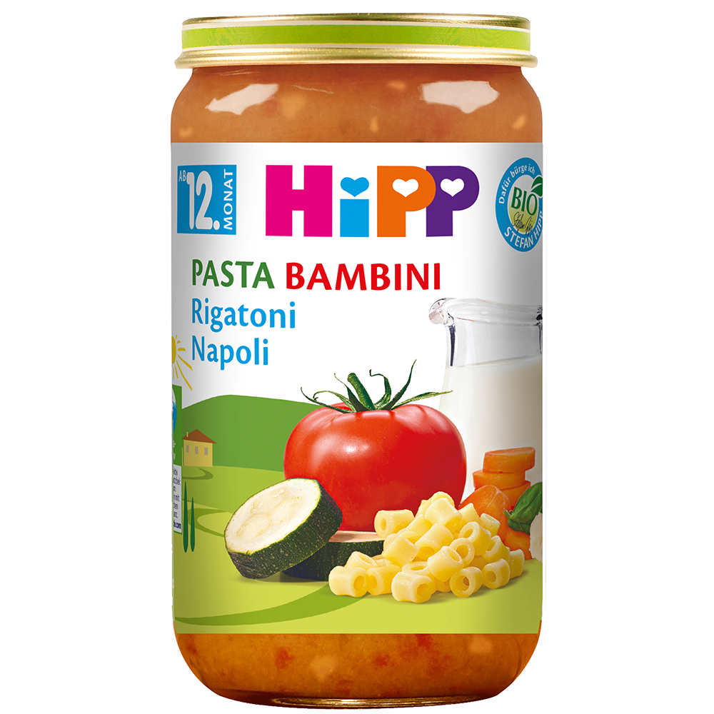Bild: HiPP Pasta Bambini Rigatoni Napoli