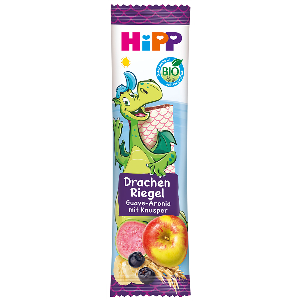 Bild: HiPP Drachen Riegel Guave Aronia 