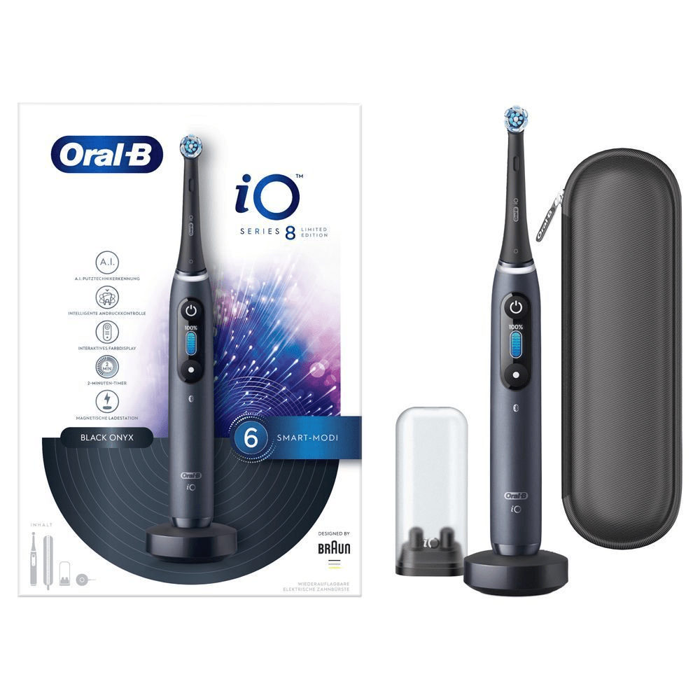 Bild: Oral-B iO 8 Limited Edition Elektrische Zahnbürste, Black Onyx