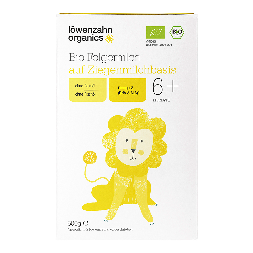 Bild: Löwenzahn organics Bio Folgemilch auf Ziegenmilchbasis