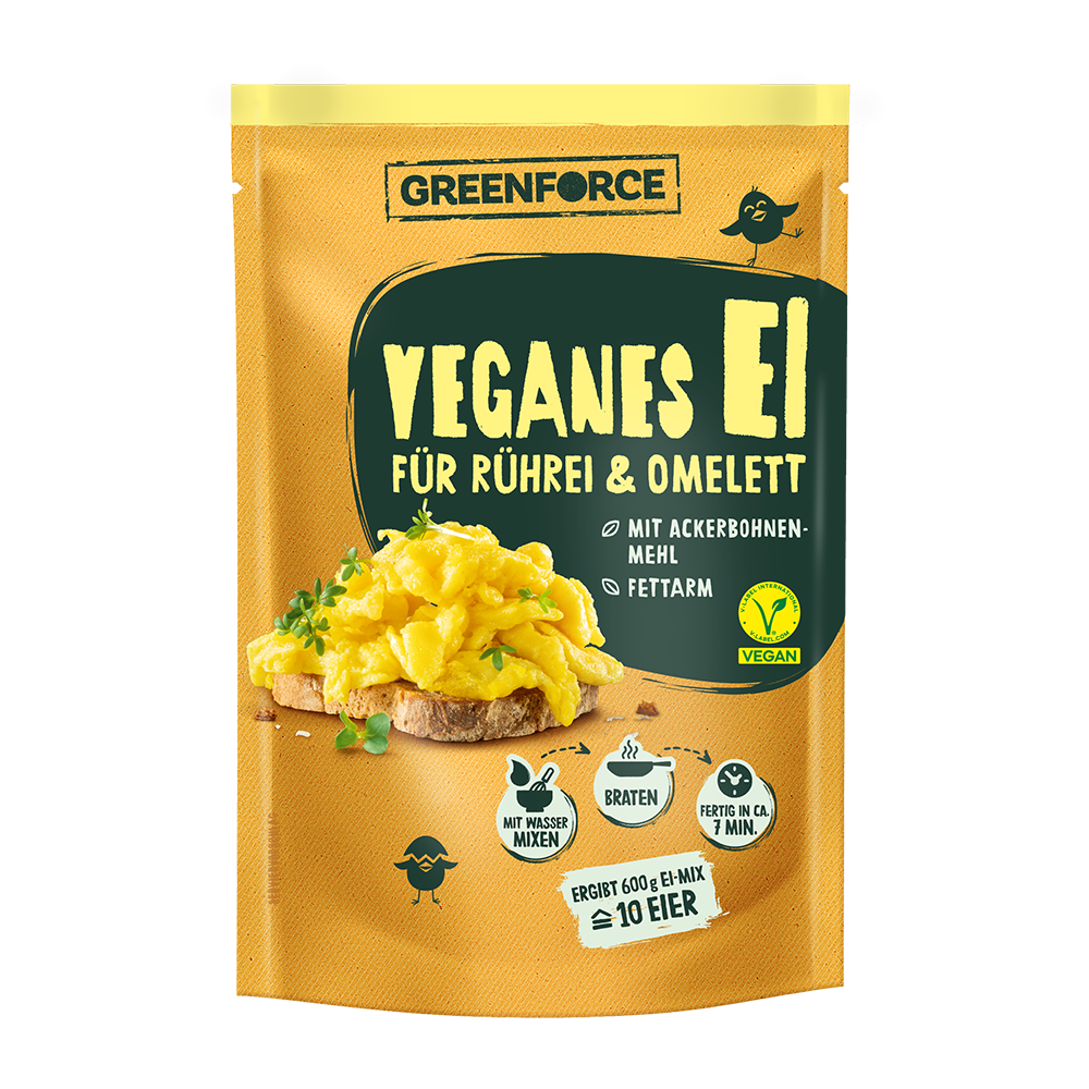 Bild: Greenforce Veganes Ei für Rührei und Omlett