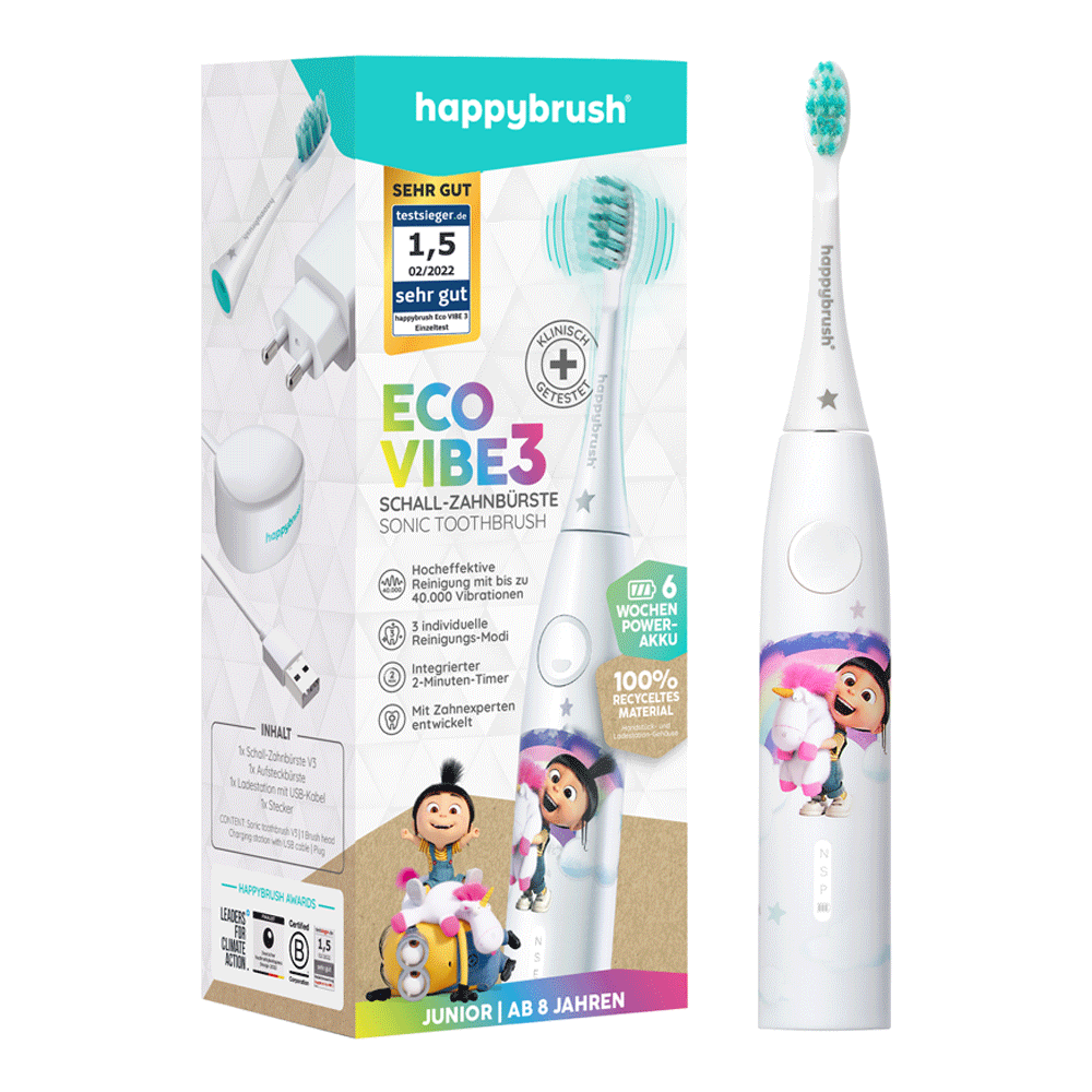 Bild: happybrush Elektrische Zahnbürste Eco Vibe 3 Junior